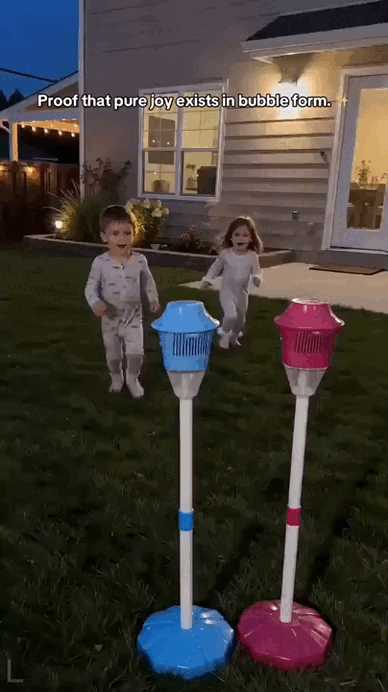 Automatic Light-Up Street Lamp Bubble Machine-SUY